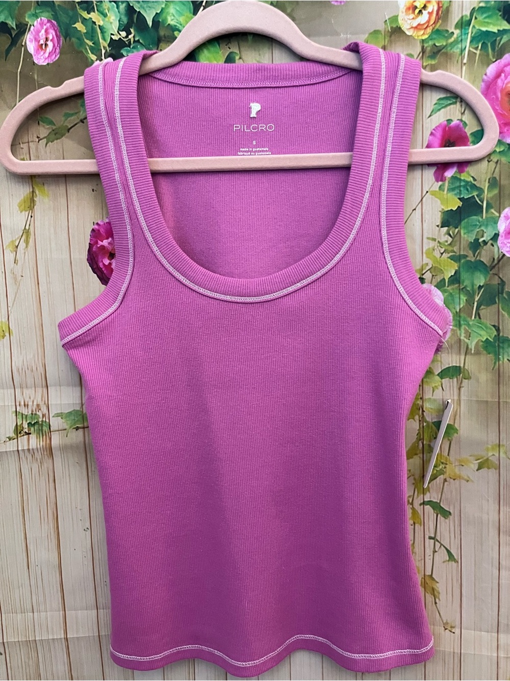 Anthropologie Pilcro Sunny Scoop-Neck Tank Top